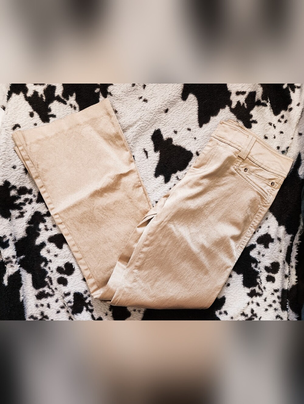 "CACHE" WOMEN'S 90'S/Y2K GOLD PANTS - CHAMPAGNE